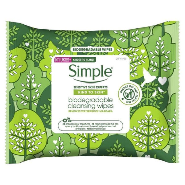 Simple Kind To Skin Biodegradable Cleansing Wipes - Face Wipes