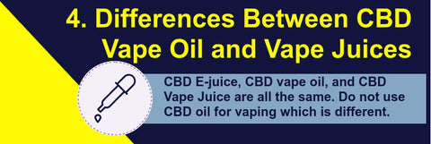 CBD Vape Juice and CBD Vape Oil Fact
