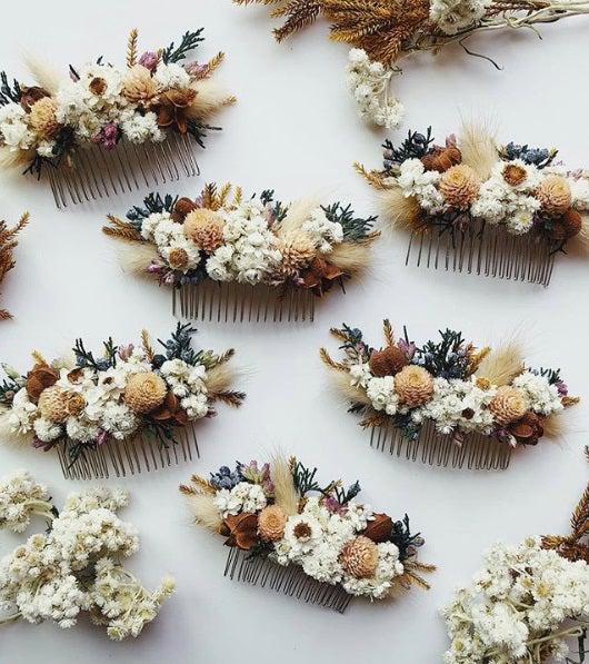 Eucca floral hair slides