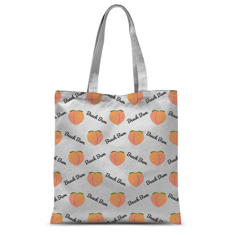 Peach Tote Beach Bag Beach Bum