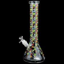 Cheech & Chong Glass TM 15" Tall Weekday Beaker Tube W/Ice Pinch