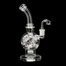 10" Swiss Globe Concentrate Bubbler w Perc & Quartz Banger