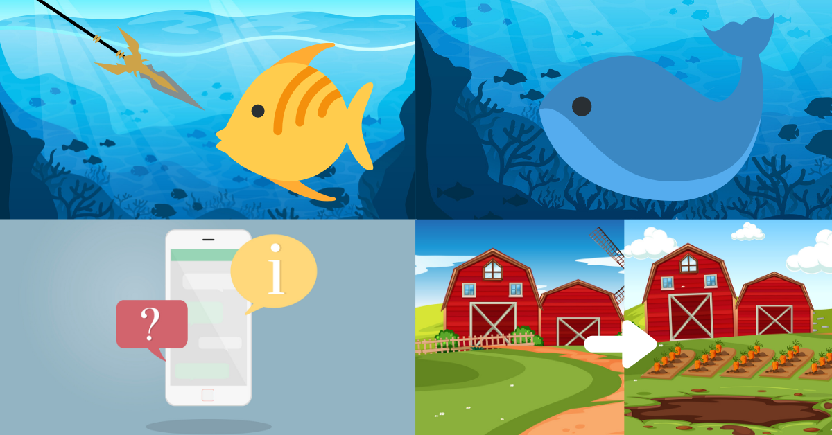 Types of phishing (spear phishing, whaling, sms phishing, farming)