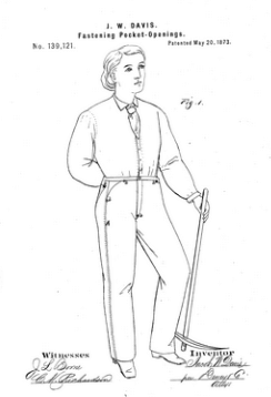 Illustration from jeans patent