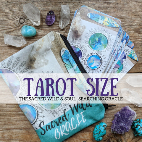 Sacred Wild & Soul Searching Oracle Tarot size sacredwildsoul