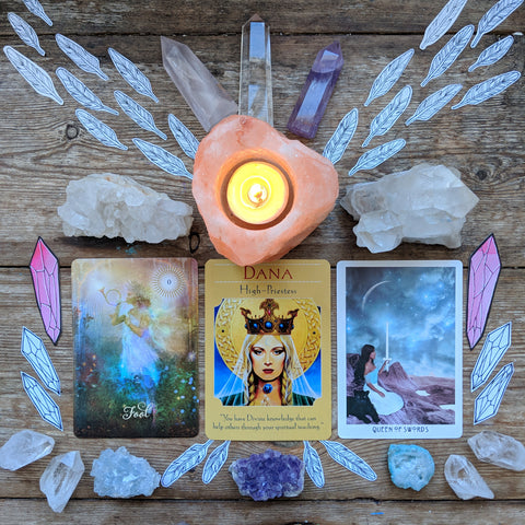 Tarot spread high priestess sacred wild soul ritual witchcraft