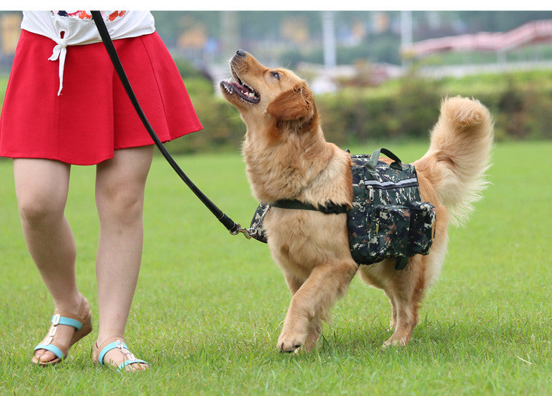 Adjustable Dog Backpack for Hiking Saddle Bag