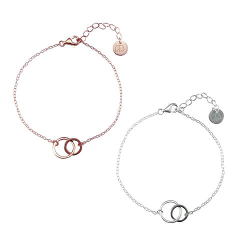 Image of Infinity Bracelet Silber-Armband-Roségold-AROQI
