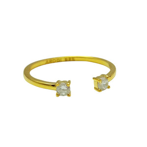 Grazia Damenring von AROQI Jewelry mit 18k Gold Beschichtung