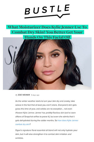 Bustle: The Facial Oil Kylie Jenner Uses as a Moisturizer - Ogee Organic Jojoba Restore Face Oil