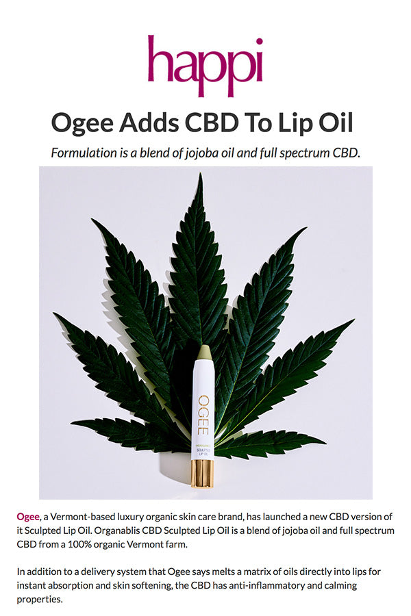 happi - Ogee Adds CBD To Lip Oil