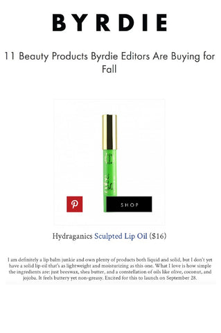 Byrdie, Beauty product Byrdie editors are buying this month: Ogee Organic Lip OIl