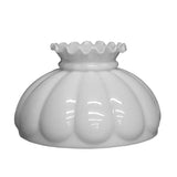 Embossed White Melon Lamp Shade with  10" fitter