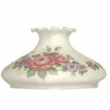 Tam Shape Glass Lamp Shades with hand painted roses