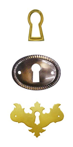 Antique and vintage keyhole Covers