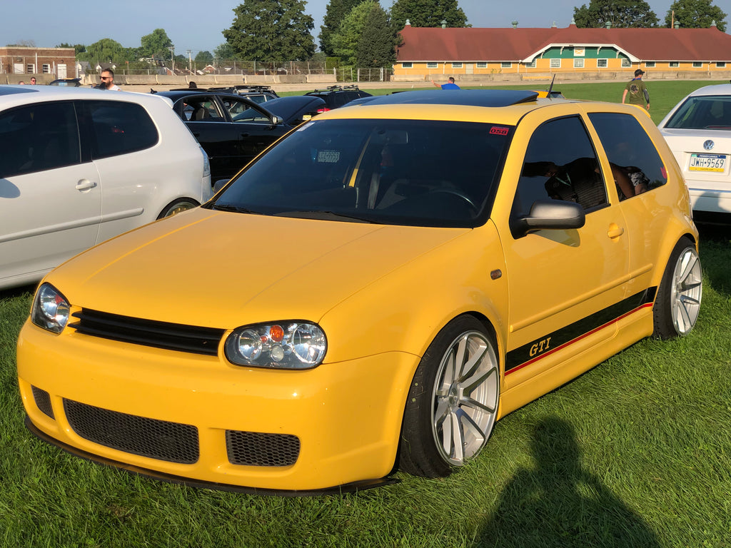 imola mk4 gti 20th anniversary r32 bumpers shaved stance