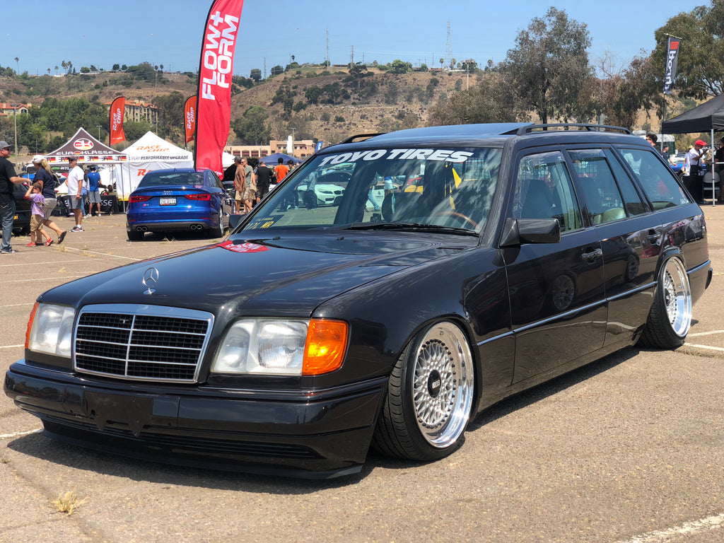 bagged mercedes wagon stance
