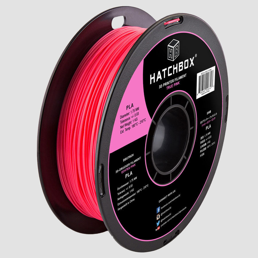 préstamo Valle recurso Hatchbox PLA Pink-1.75MM,1KG spool,3D filament, +/- 0.03mm – HATCHBOX 3D