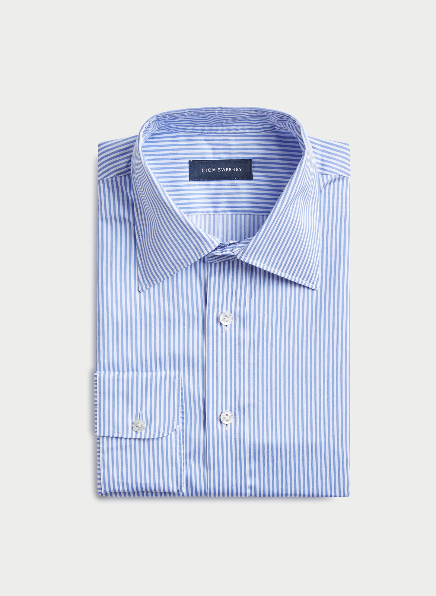 Cotton Bengal Stripe Shirt White / Navy Main