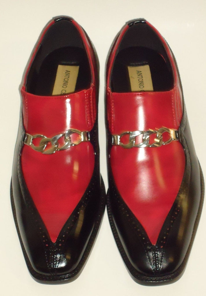 red dress loafers mens