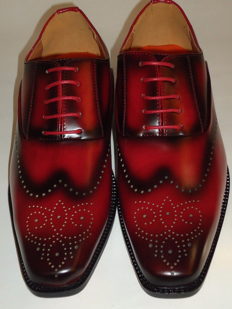 mens red and black dress shoes