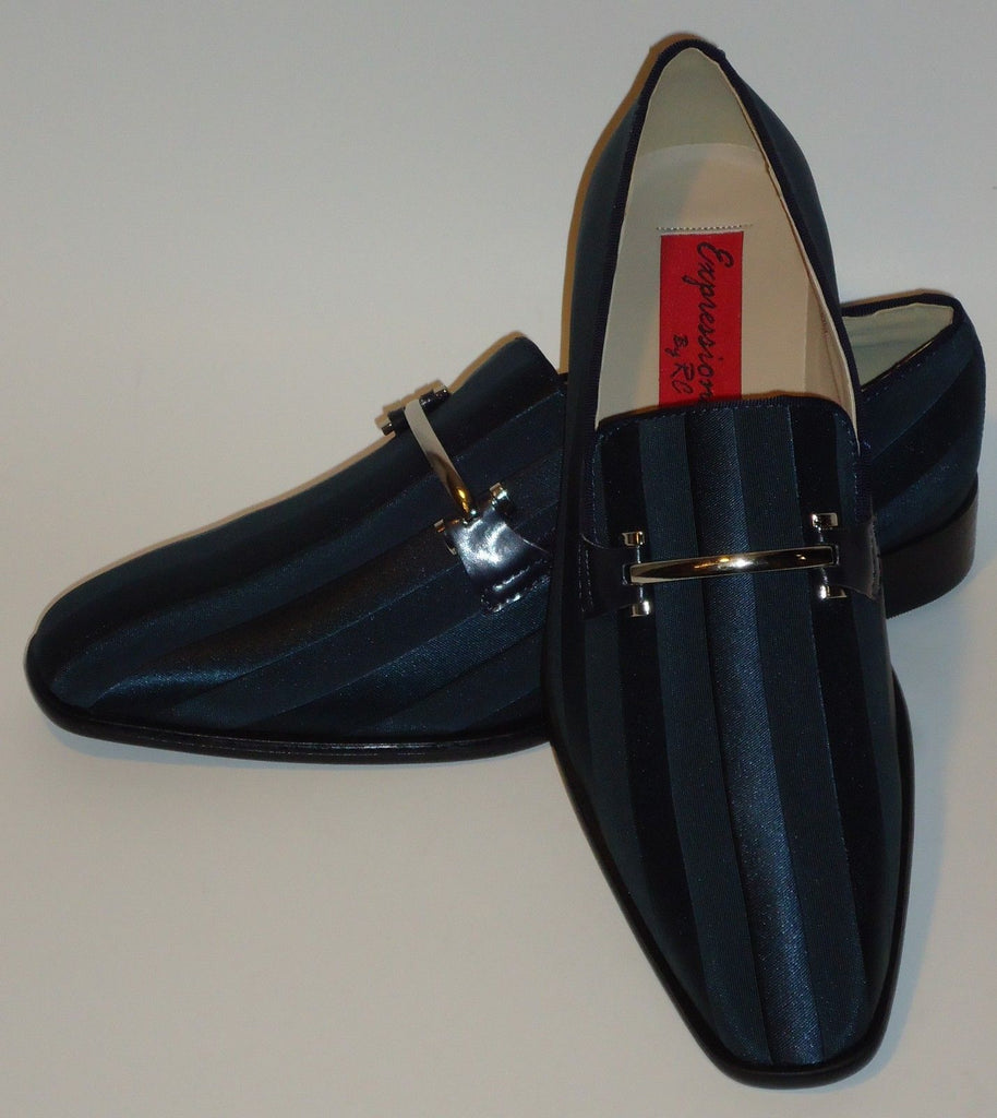 mens navy loafers