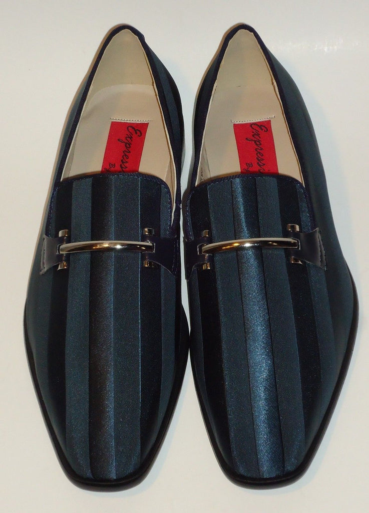 mens navy blue dress loafers