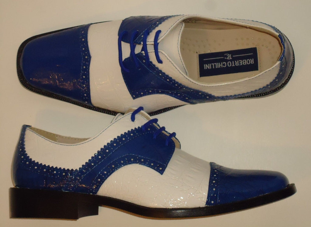 royal blue and white mens dress shoes
