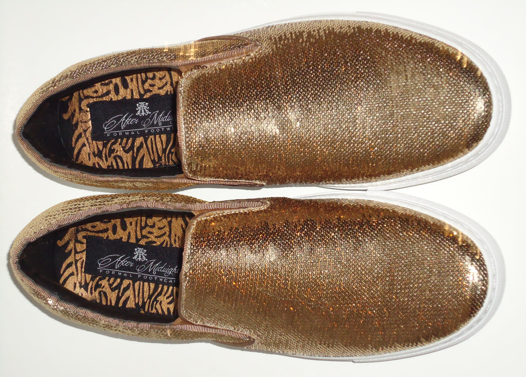 gold sparkly mens shoes