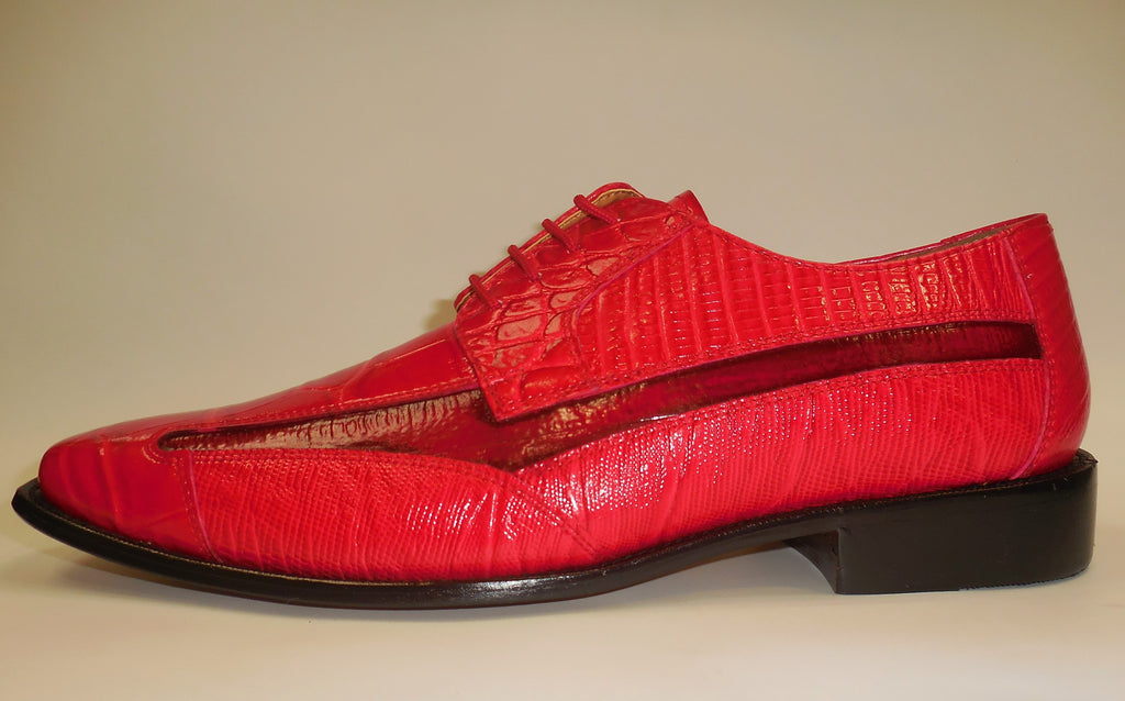Details about  / Men/'s Liberty Natural//Beige Croco Lizard Print Leather Dress Shoes L-612