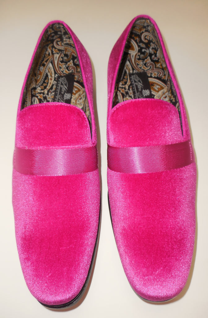 pink loafer shoes