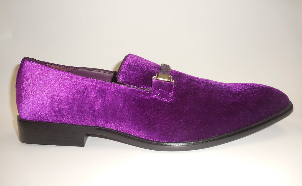 mens purple loafers