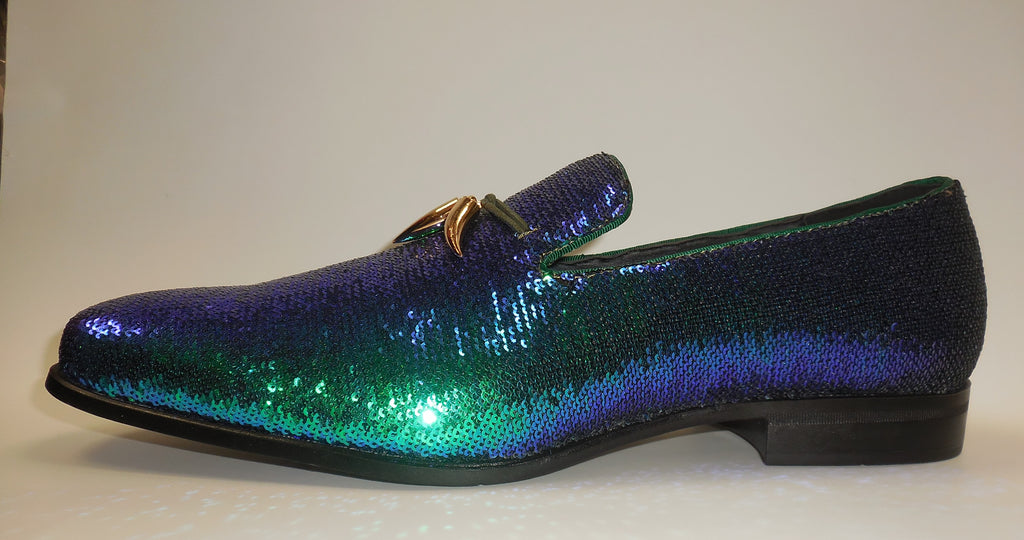 mens sequin loafers