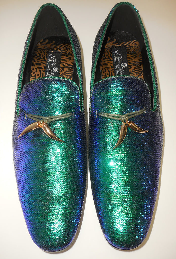 teal loafers mens