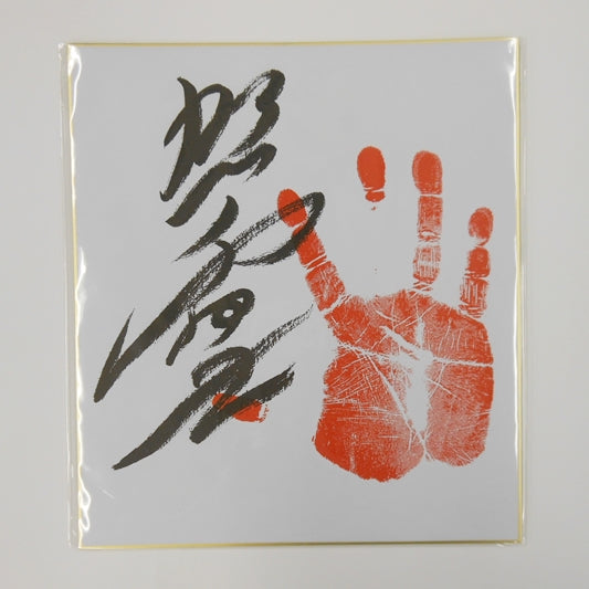 Hakuho Sumo Wrestler 69th Yokozuna TEGATA Hand Stamp Autograph Card Japan