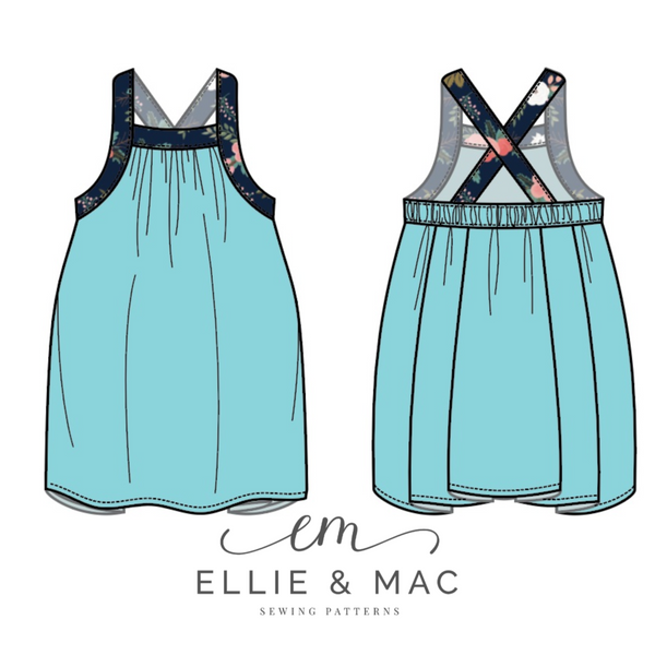 Kids Free To Be Me Tank Top Pattern by Ellie and Mac Sewing Patterns