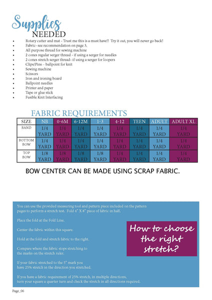 Be Posh Fabric Chart