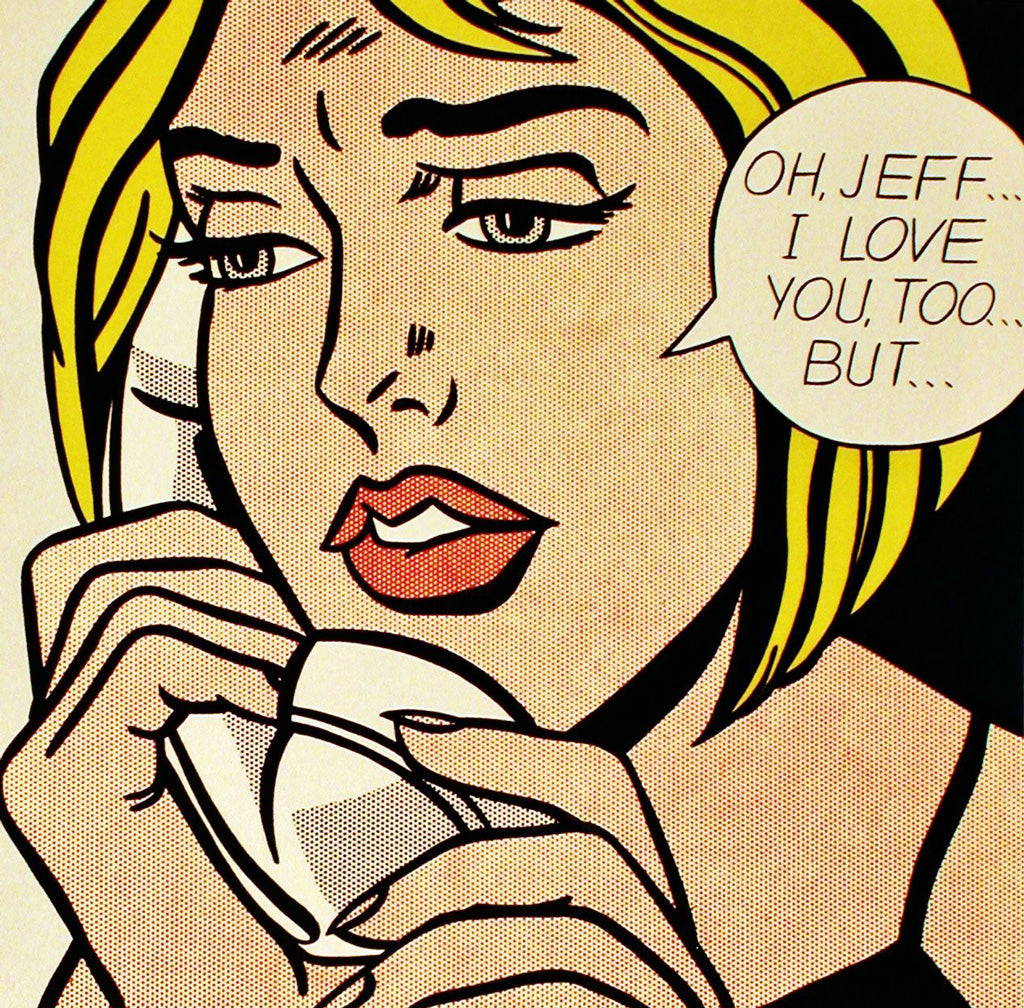 Oh, Jeff...Ik hou van je, ook...Maar... door Roy Lichtenstein, 1964