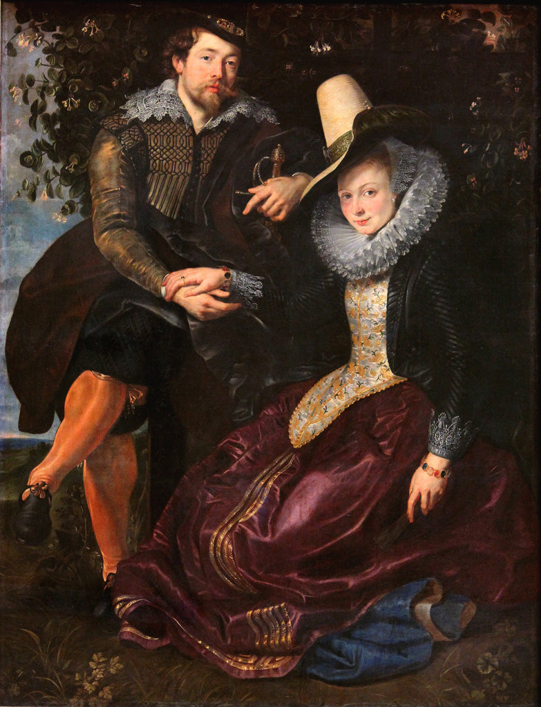De kunstenaar en zijn eerste vrouw Isabella Brant in de Kamperfoelie