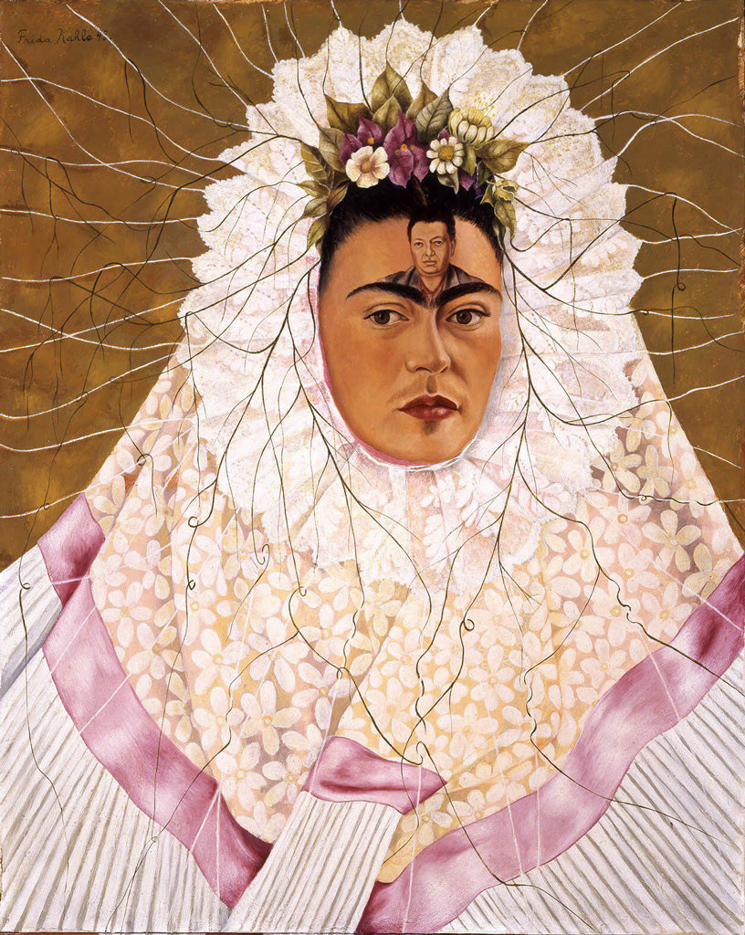 Zelfportret als een Tehuana (Diego on My Mind) van Kahlo