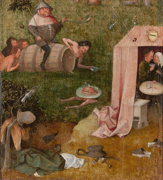 Symbolic art Hieronymus bosch - Allegory of gluttony and lust