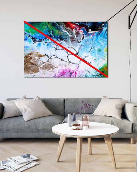 Diagonat line - canvas art print for living room
