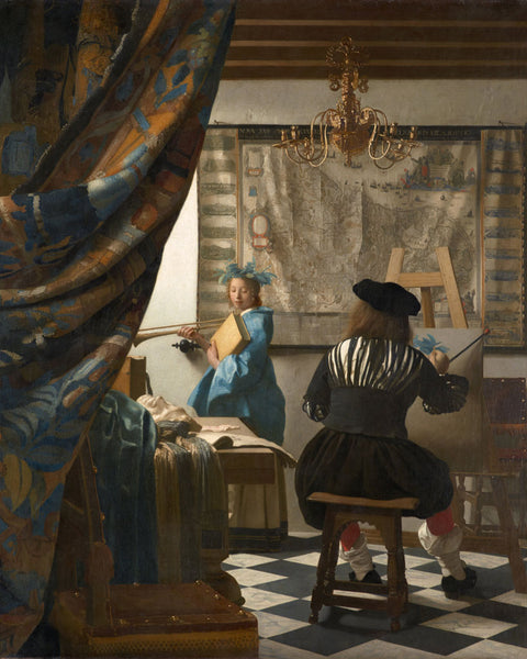 posing Johannes Vermeer The Art of Painting