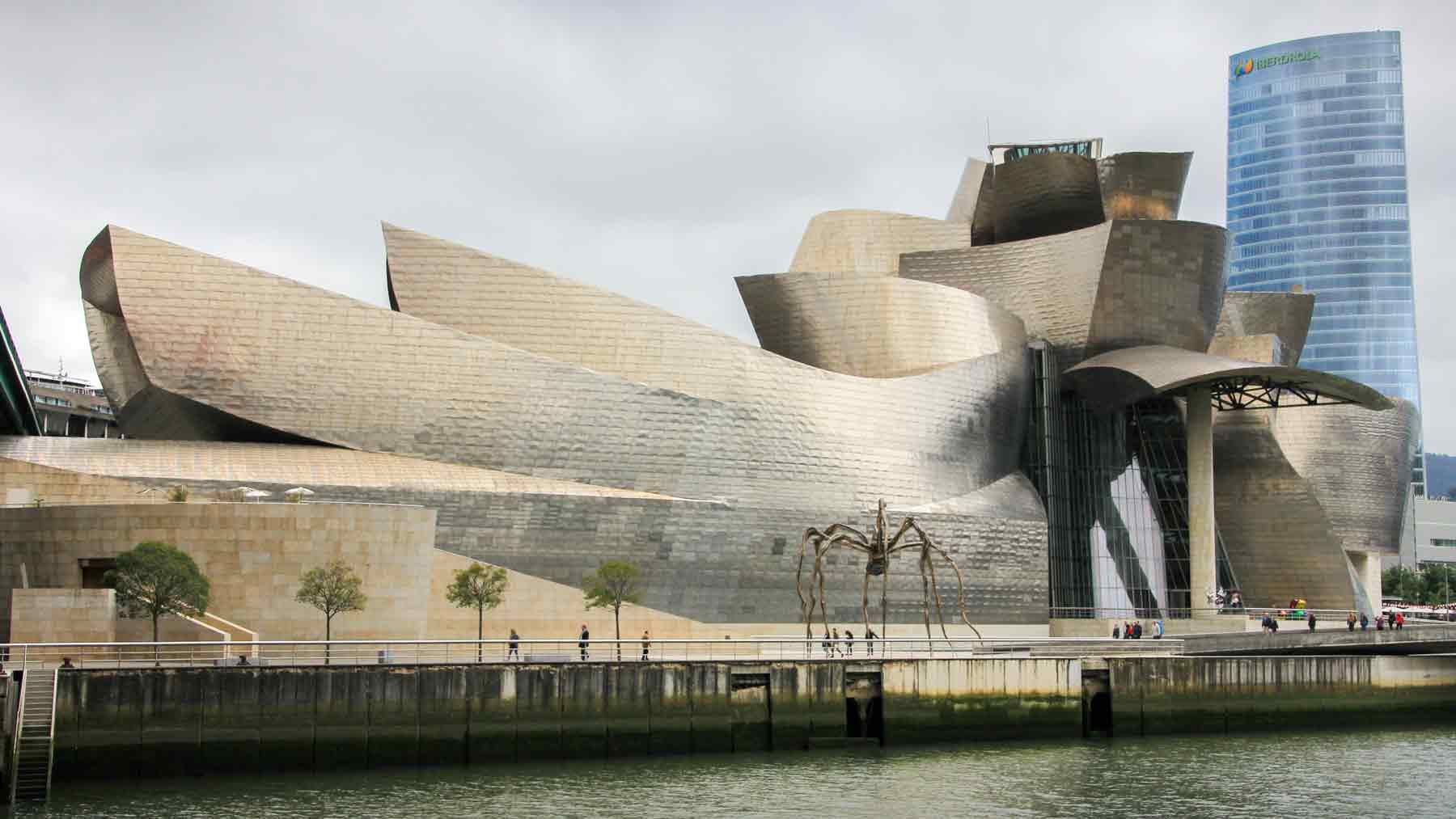 Guggenheim Bilbao from across the river