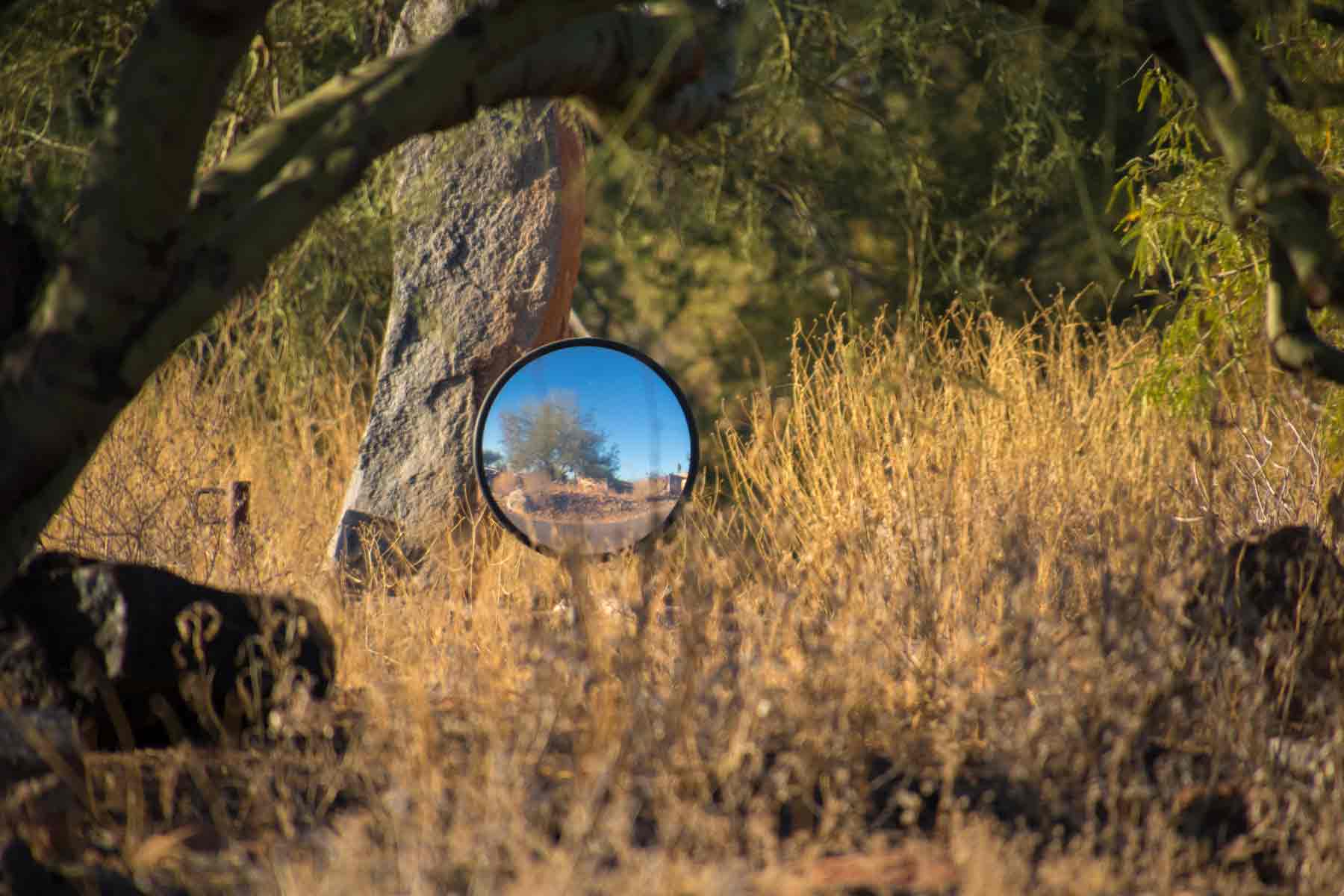 Desert reflection at Taliesin West