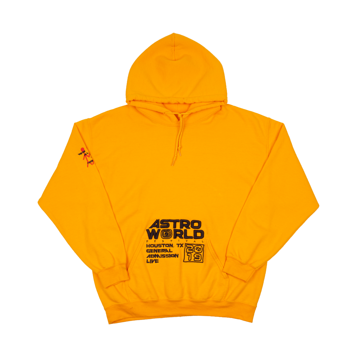 yellow astroworld hoodie