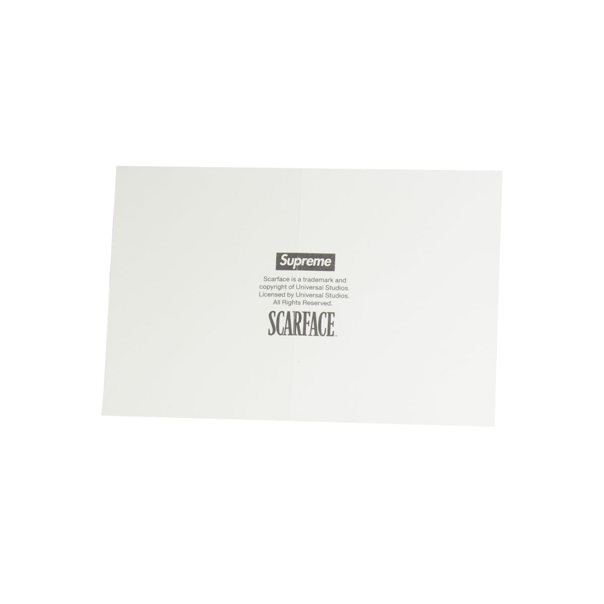 Supreme x Scarface Sticker Set 