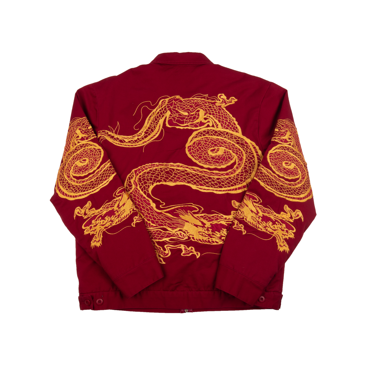 supreme dragon work jacket red