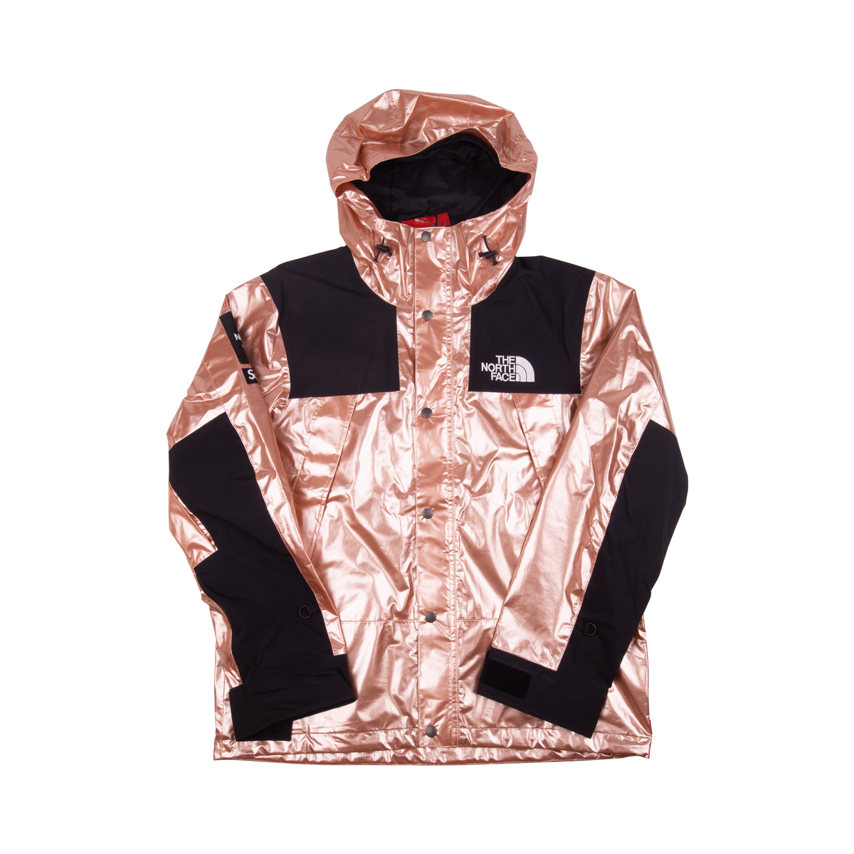 gold supreme north face jacket