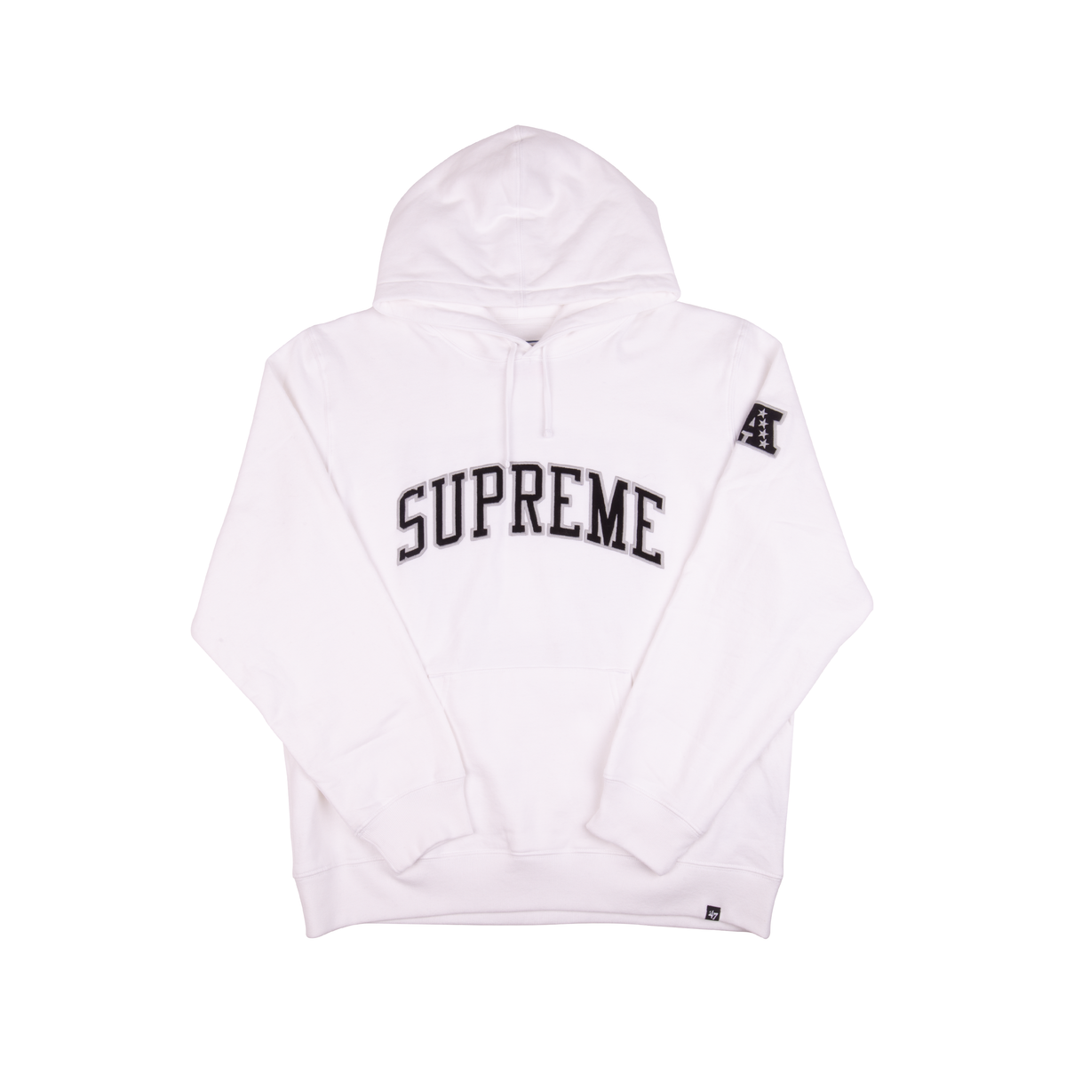 Supreme White Raiders Hoodie – On The Arm